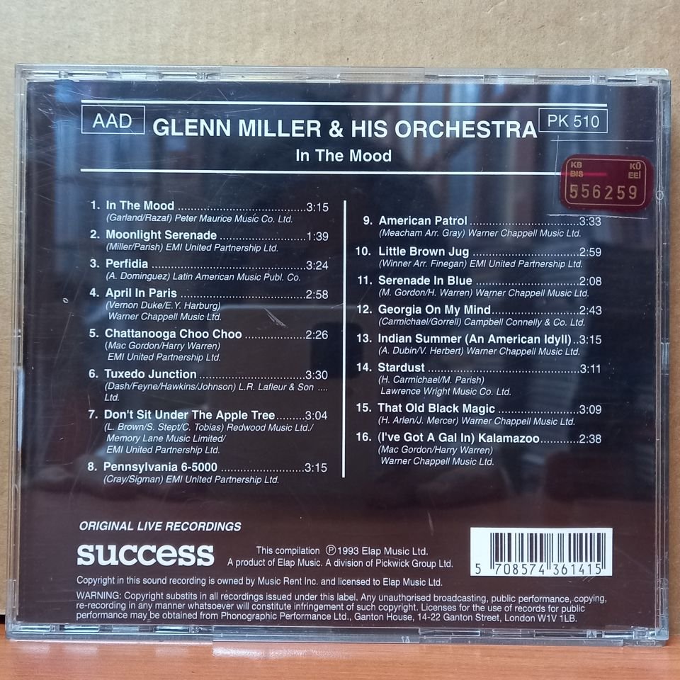 GLENN MILLER & HIS ORCHESTRA – IN THE MOOD (1993) - CD 2.EL