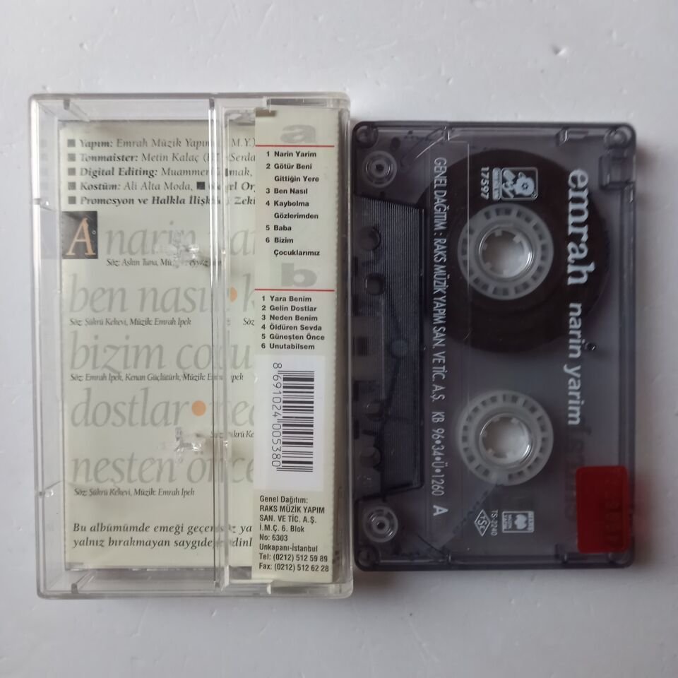 EMRAH – NARİN YARİM (1996) - KASET 2.EL