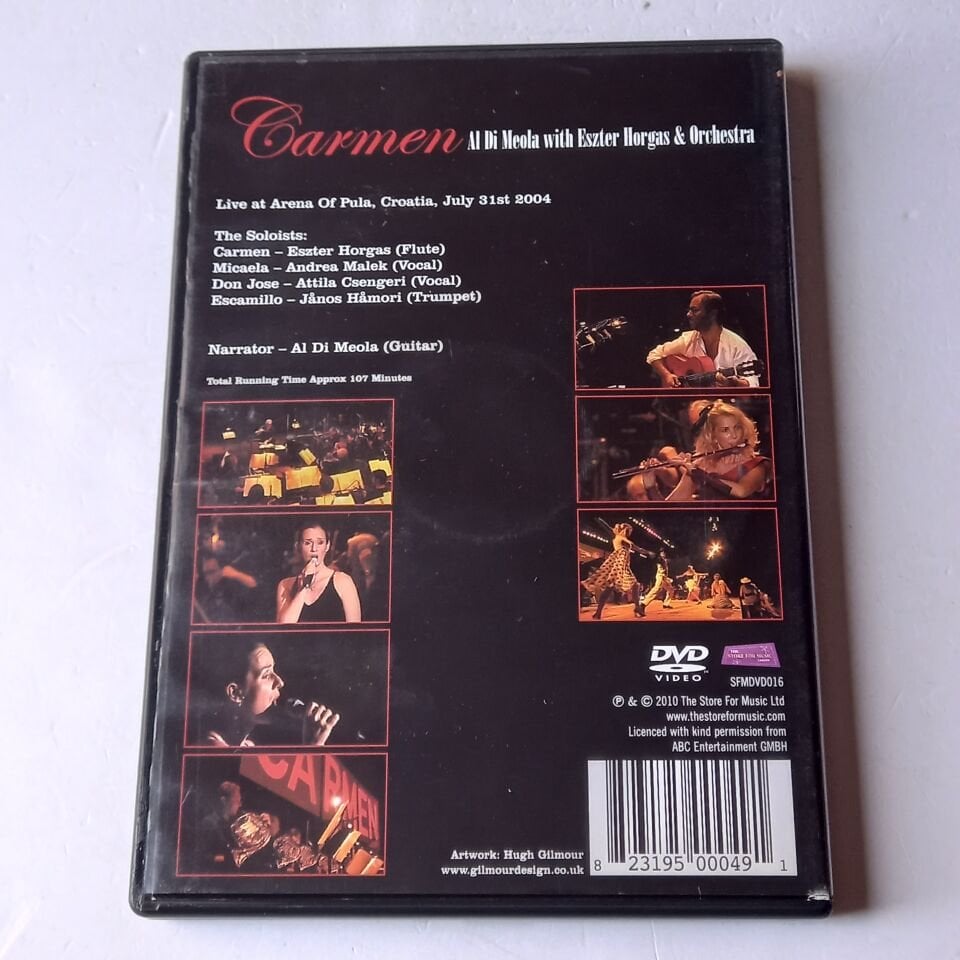 CARMEN - AL DI MEOLA WITH ESZTER HORGAS & ORCHESTRA - DVD 2.EL