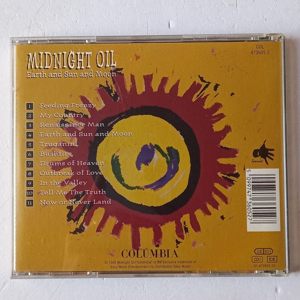 MIDNIGHT OIL – EARTH AND SUN AND MOON (1993) - CD REISSUE 2.EL