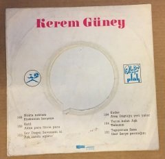 KEREM GÜNEY AKİF PLAK 45LİK KAPAĞI DİKKAT SADECE KAPAKTIR