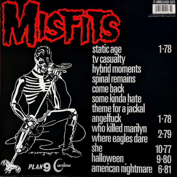 MISFITS - LEGACY OF BRUTALITY (1985) - LP REISSUE MADE IN USA SIFIR PLAK