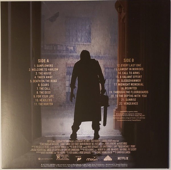 TEXAS CHAINSAW MASSACRE SOUNDTRACK COLIN STETSON (2022) - COLORED LP SIFIR PLAK