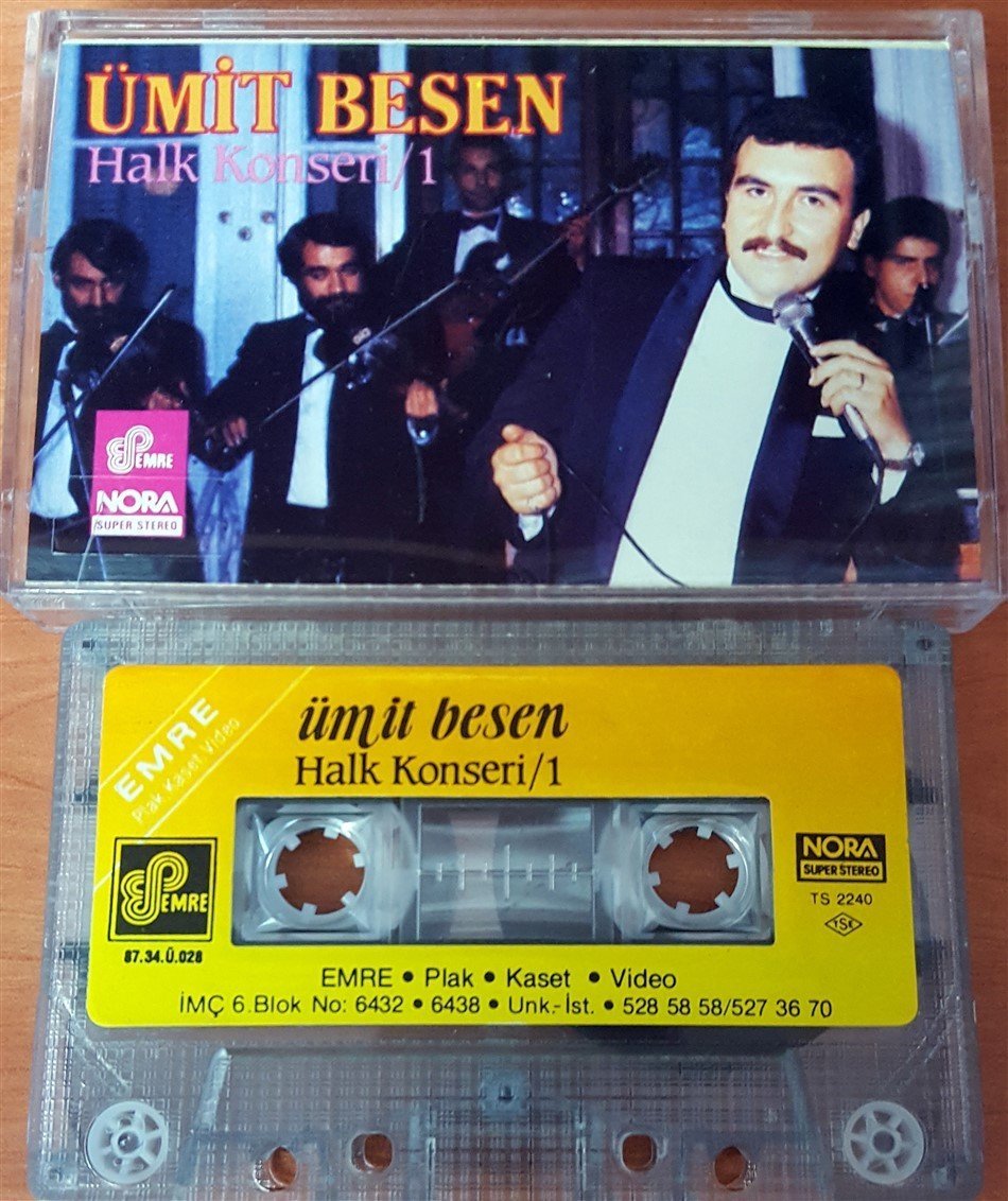 ÜMİT BESEN - HALK KONSERİ-1 KASET 2.EL