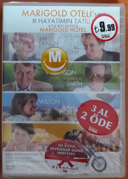 MARIGOLD OTELİ'NDE HAYATIMIN TATİLİ - THE BEST EXOTIC MARIGOLD HOTEL - BILL NIGHY - JUDI DENCH - DVD SIFIR