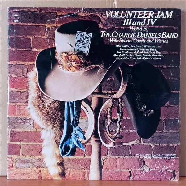 THE CHARLIE DANIELS BAND – VOLUNTEER JAM III AND IV (1978) - 2LP 2.EL PLAK