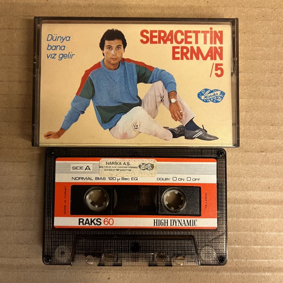 SERACETTİN ERMAN - 5 / DÜNYA BANA VIZ GELİR (1983) - KASET 2.EL