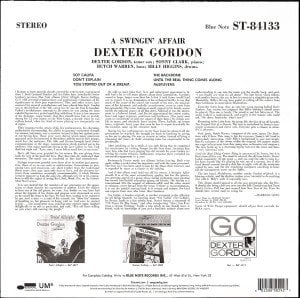 DEXTER GORDON – A SWINGIN' AFFAIR (1964) - LP SIFIR PLAK