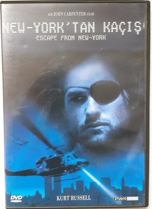 NEW YORK'TAN KAÇIŞ - ESCAPE FROM NEW YORK - KURT RUSSELL - LEE VAN CLEEF - JOHN CARPENTER - DVD 2.EL