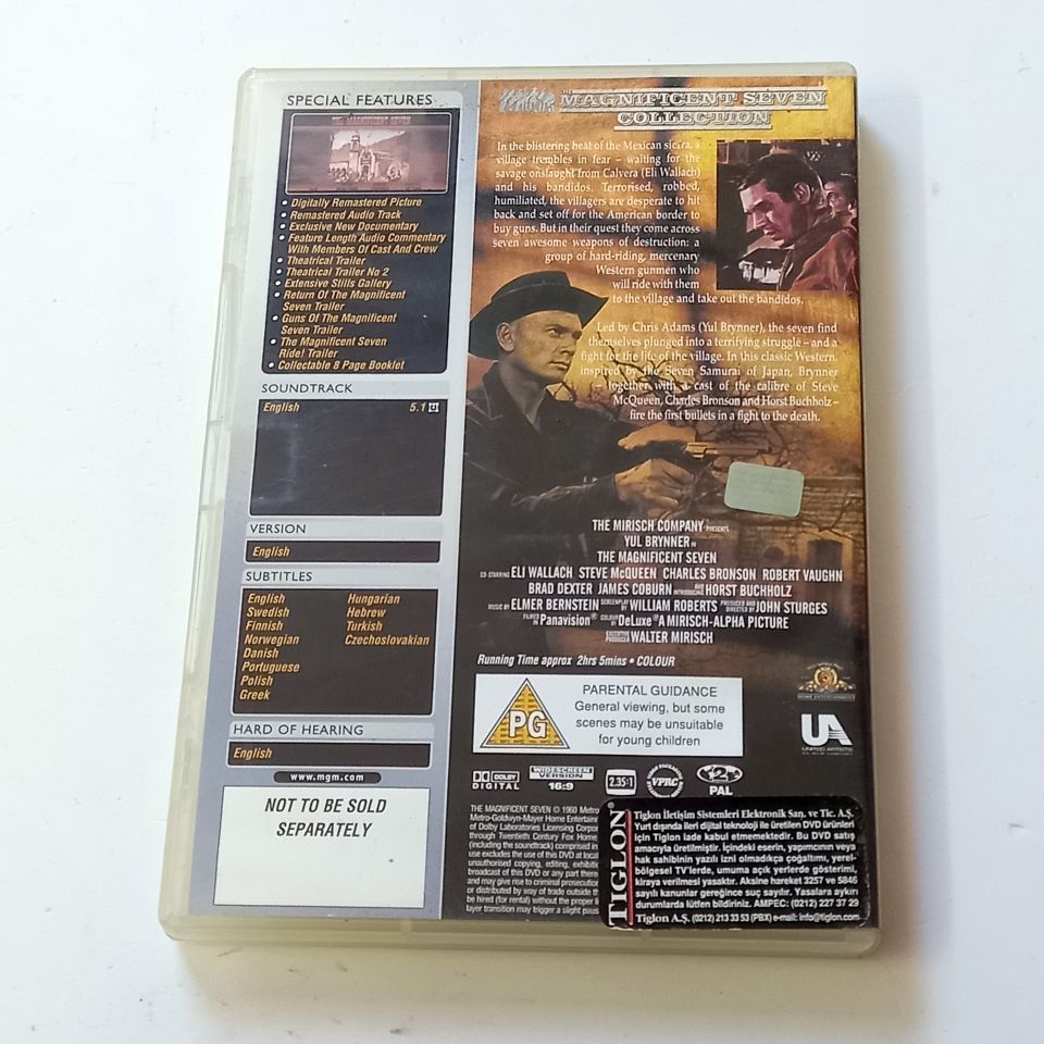 THE MAGNIFICIENT SEVEN - YUL BRYNNER, ELI WALLACH, STEVE MCQUEEN, YÖN.: JOHN STURGESS - DVD 2. EL