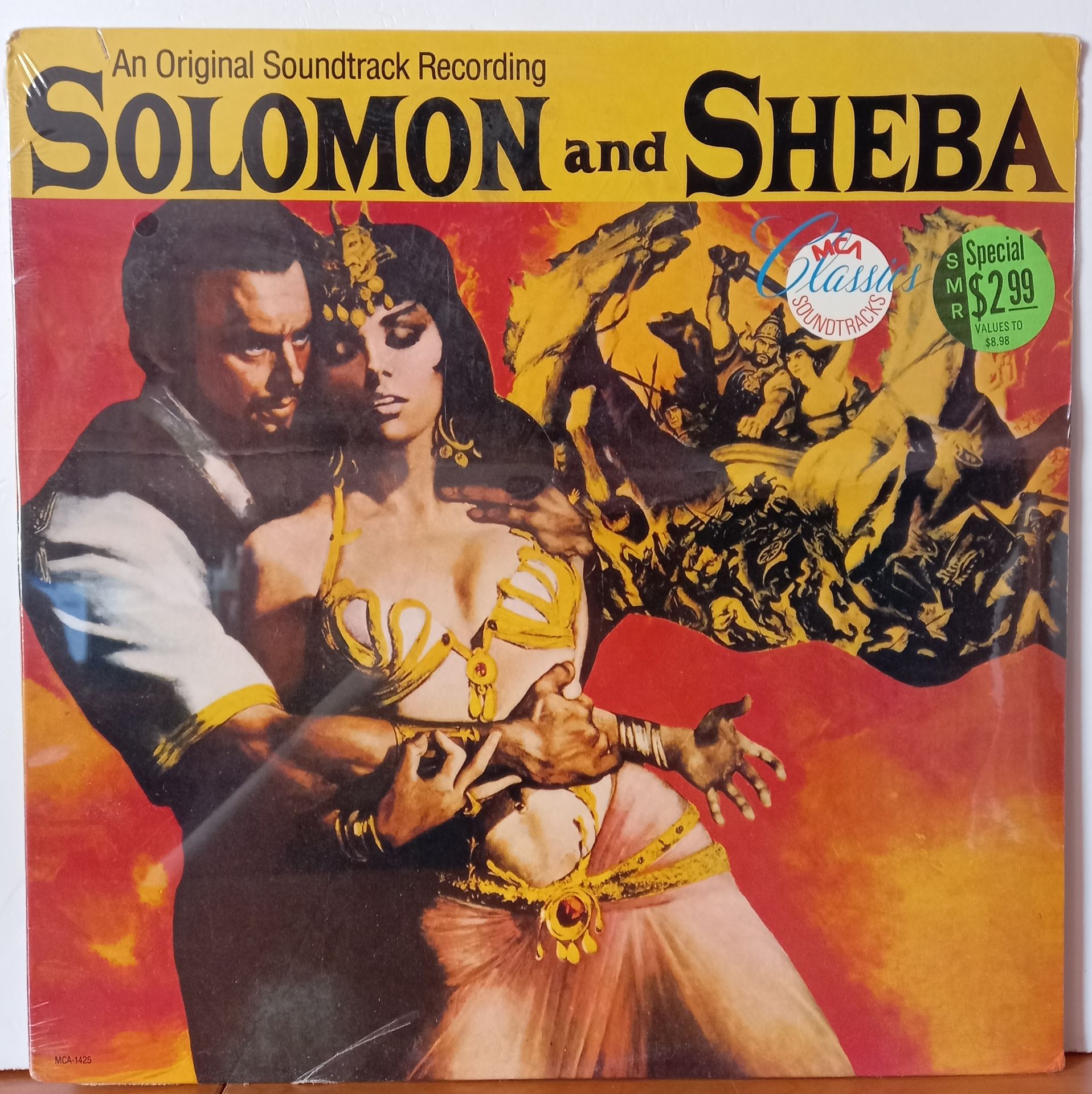 MARIO NASCIMBENE – SOLOMON AND SHEBA / AN ORIGINAL SOUNDTRACK RECORDING (1959) - LP DÖNEM BASKI SIFIR PLAK
