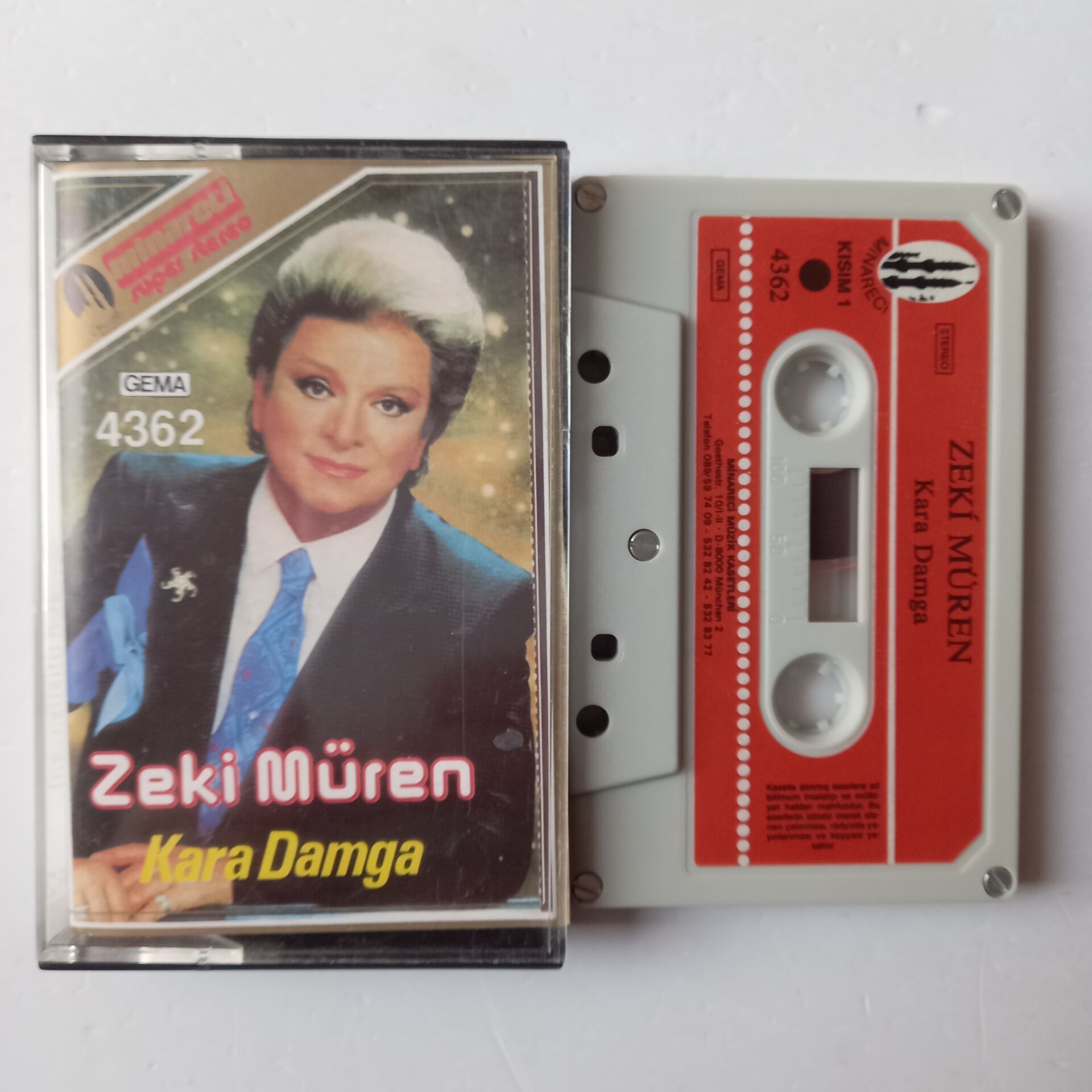 ZEKİ MÜREN – KARA DAMGA - KASET MADE IN GERMANY 2.EL